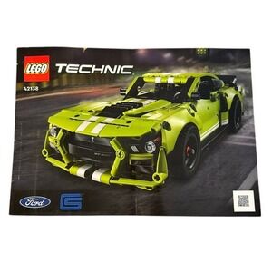 Manual for Lego Technic 42138 Ford Shelby - MANUAL ONLY